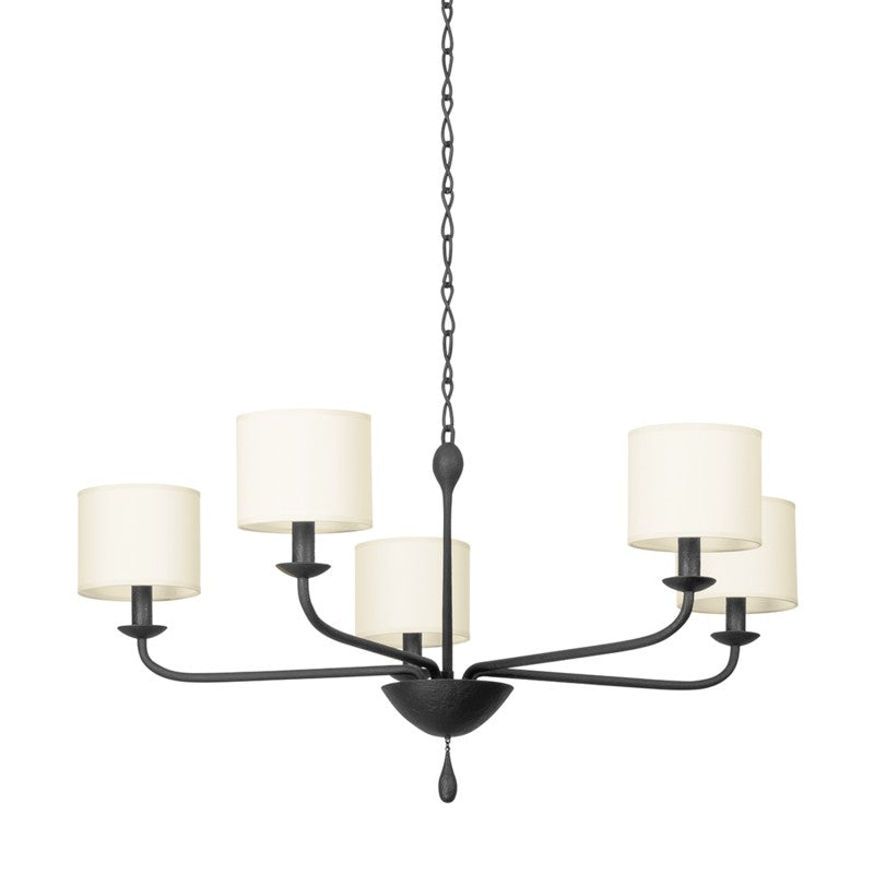 Troy Lighting - F9737-BI - Five Light Chandelier - Osmond - Black Iron