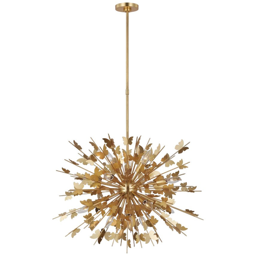 Visual Comfort Signature - JN 5501G - LED Chandelier - Farfalle - Gild