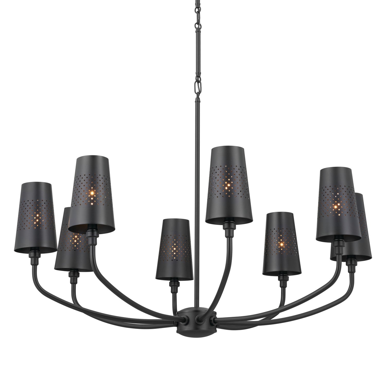 Kichler - 52509BK - Eight Light Chandelier - Adeena - Black