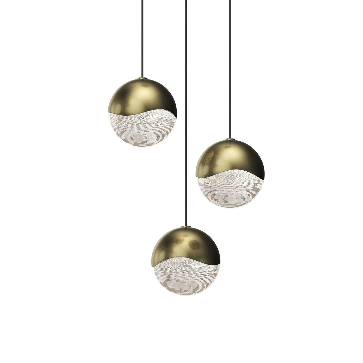 Sonneman - 2914.14-MED - LED Pendant - Grapes - Brass Finish