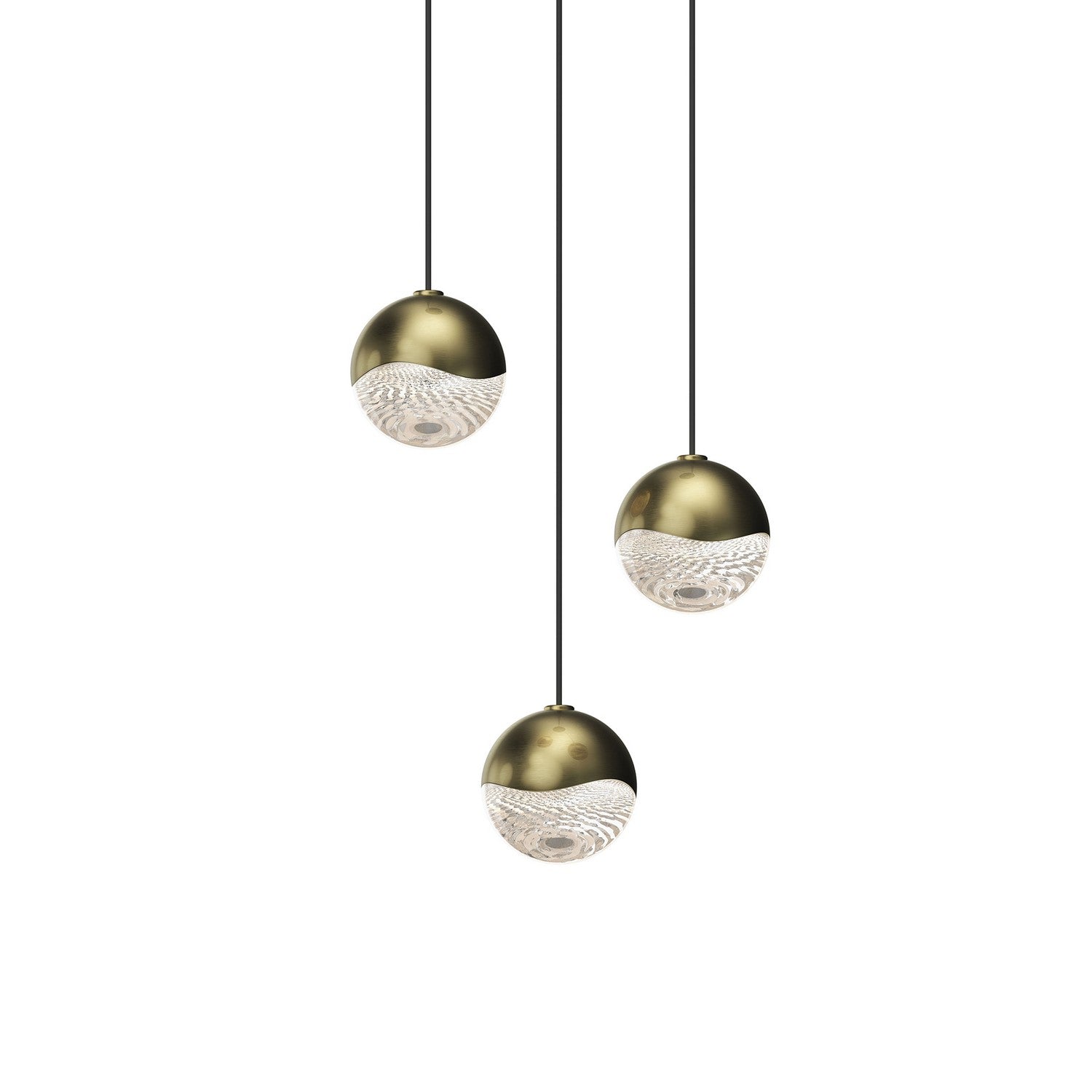 Sonneman - 2914.14-SML - LED Pendant - Grapes - Brass Finish