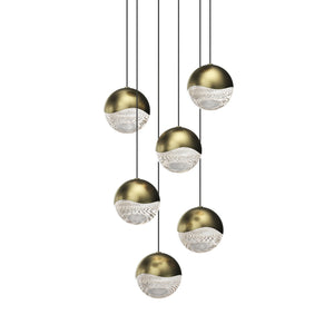 Sonneman - 2915.14-LRG - LED Pendant - Grapes - Brass Finish