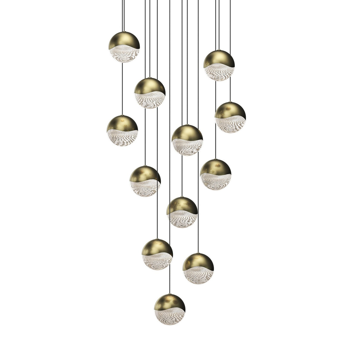 Sonneman - 2917.14-LRG - LED Pendant - Grapes - Brass