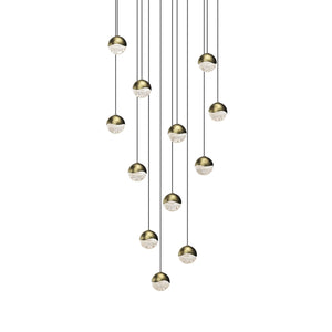 Sonneman - 2917.14-SML - LED Pendant - Grapes - Brass Finish