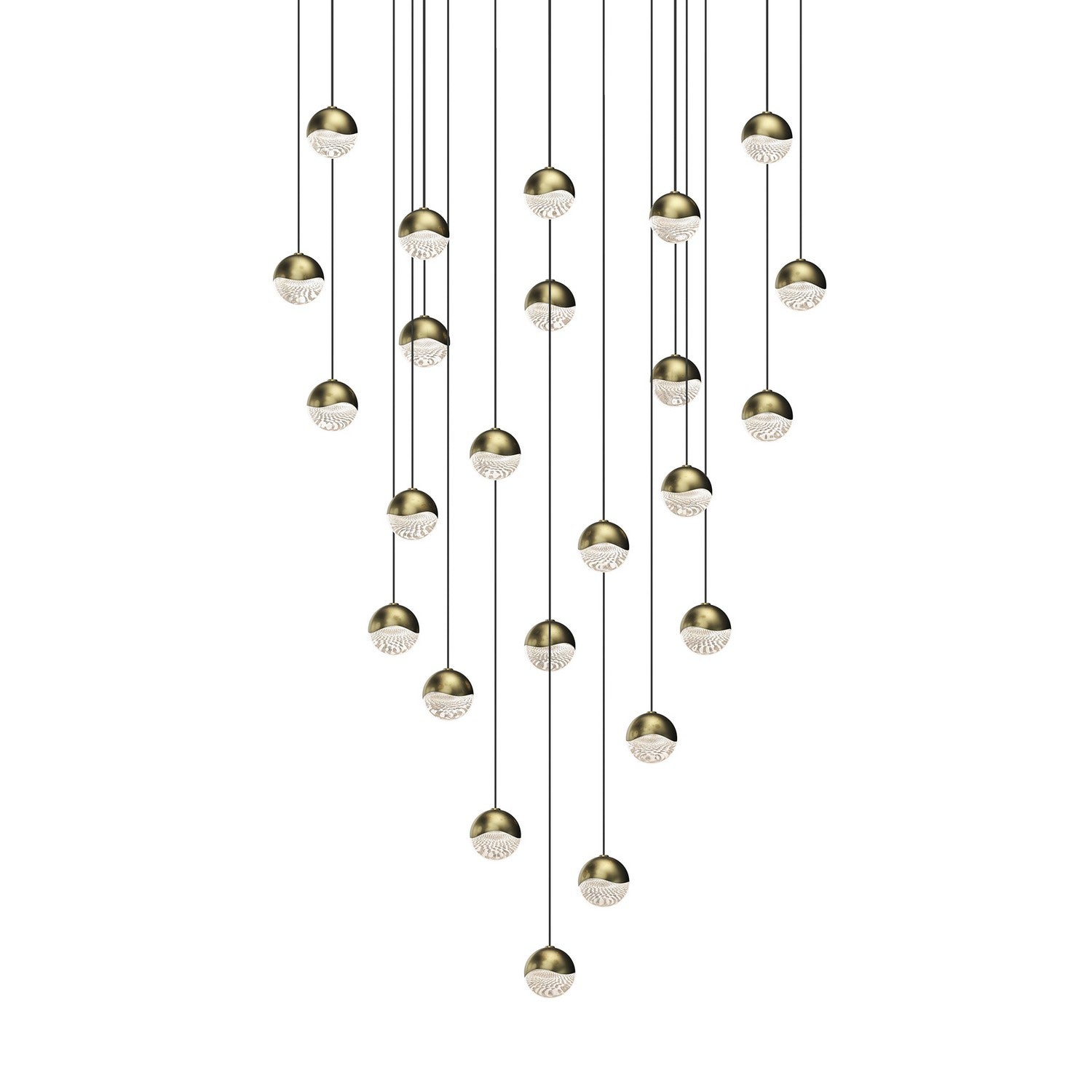 Sonneman - 2918.14-SML - LED Pendant - Grapes - Brass Finish