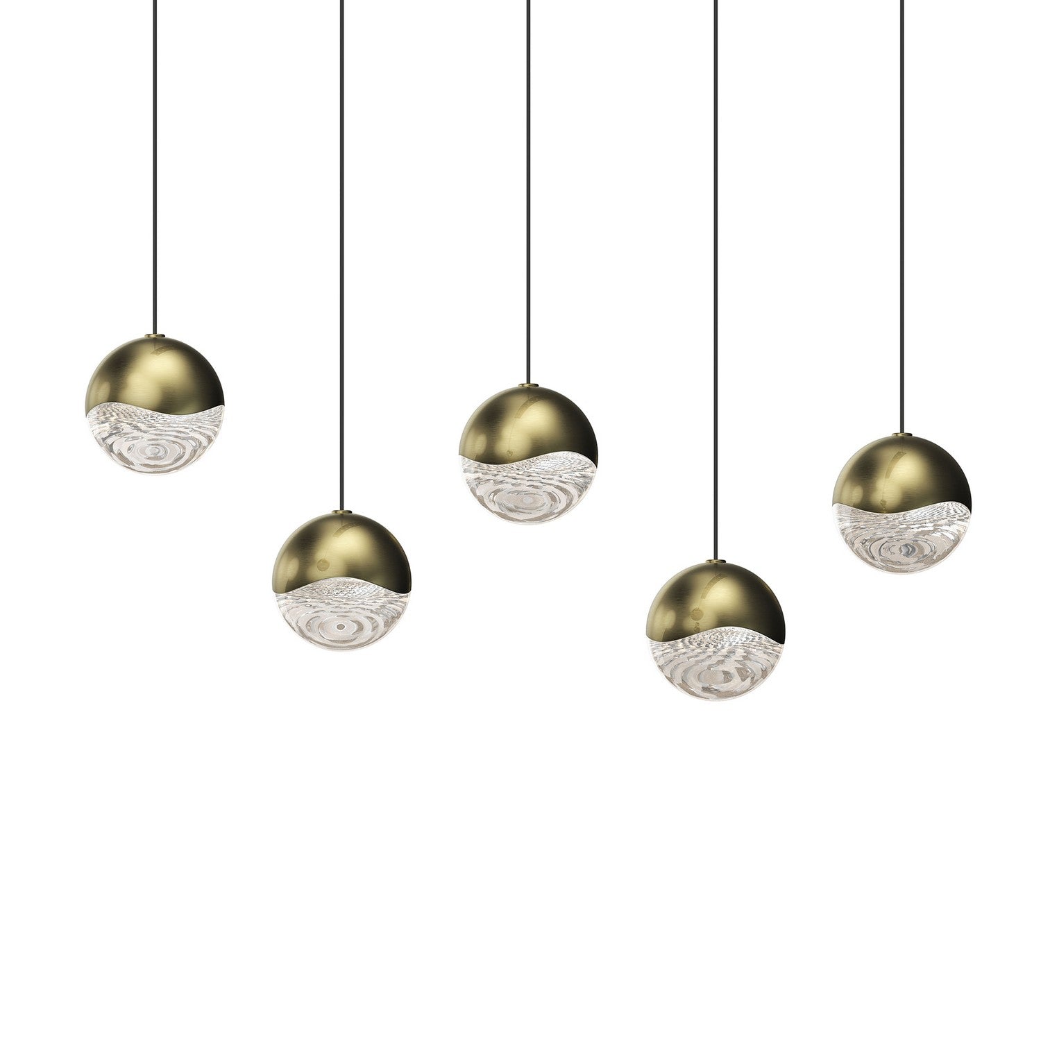 Sonneman - 2921.14-MED - LED Pendant - Grapes - Brass Finish