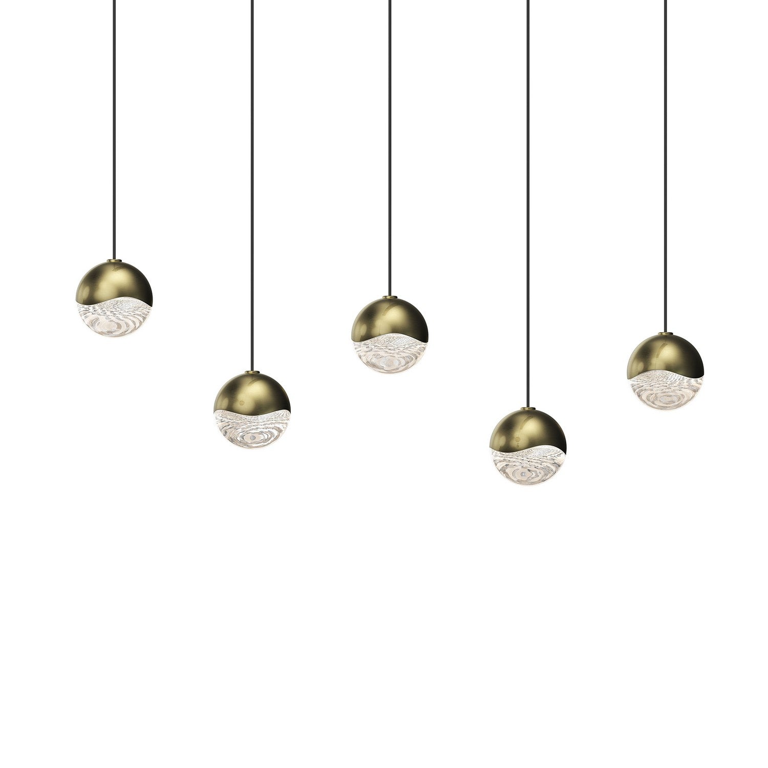 Sonneman - 2921.14-SML - LED Pendant - Grapes - Brass Finish