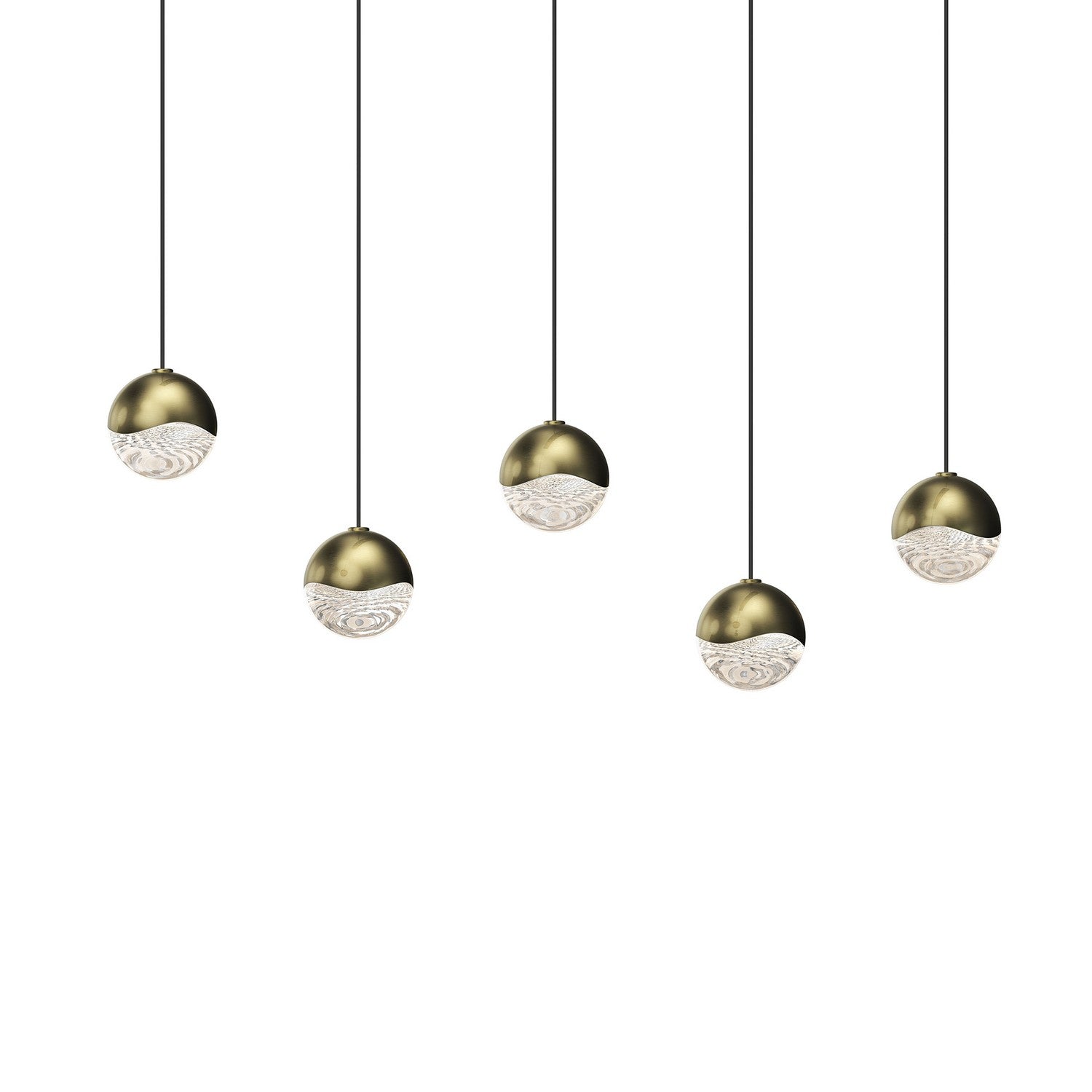 Sonneman - 2921.14-SML - LED Pendant - Grapes - Brass