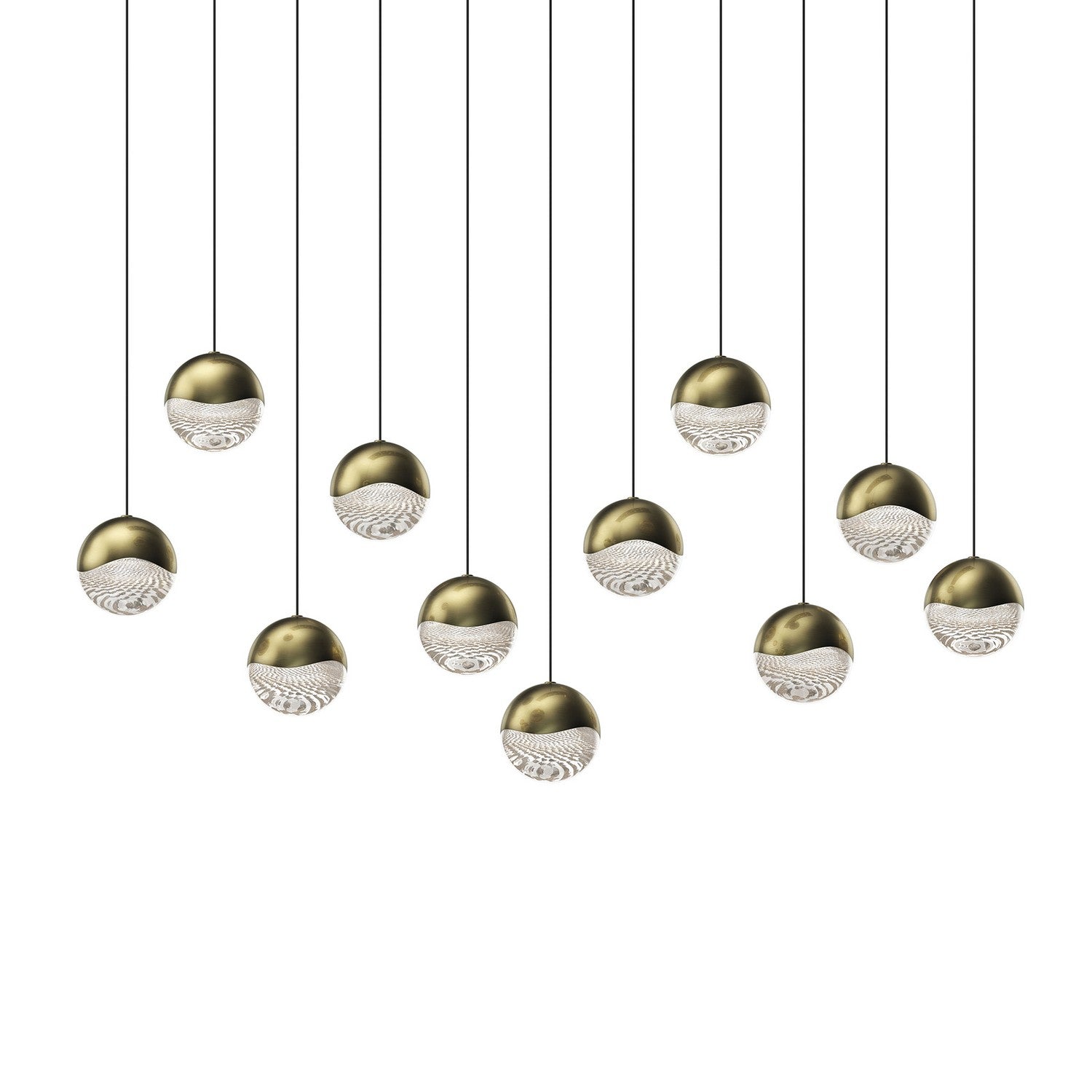 Sonneman - 2922.14-LRG - LED Pendant - Grapes - Brass Finish