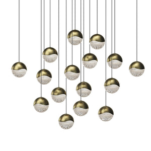 Sonneman - 2923.14-LRG - LED Pendant - Grapes - Brass Finish