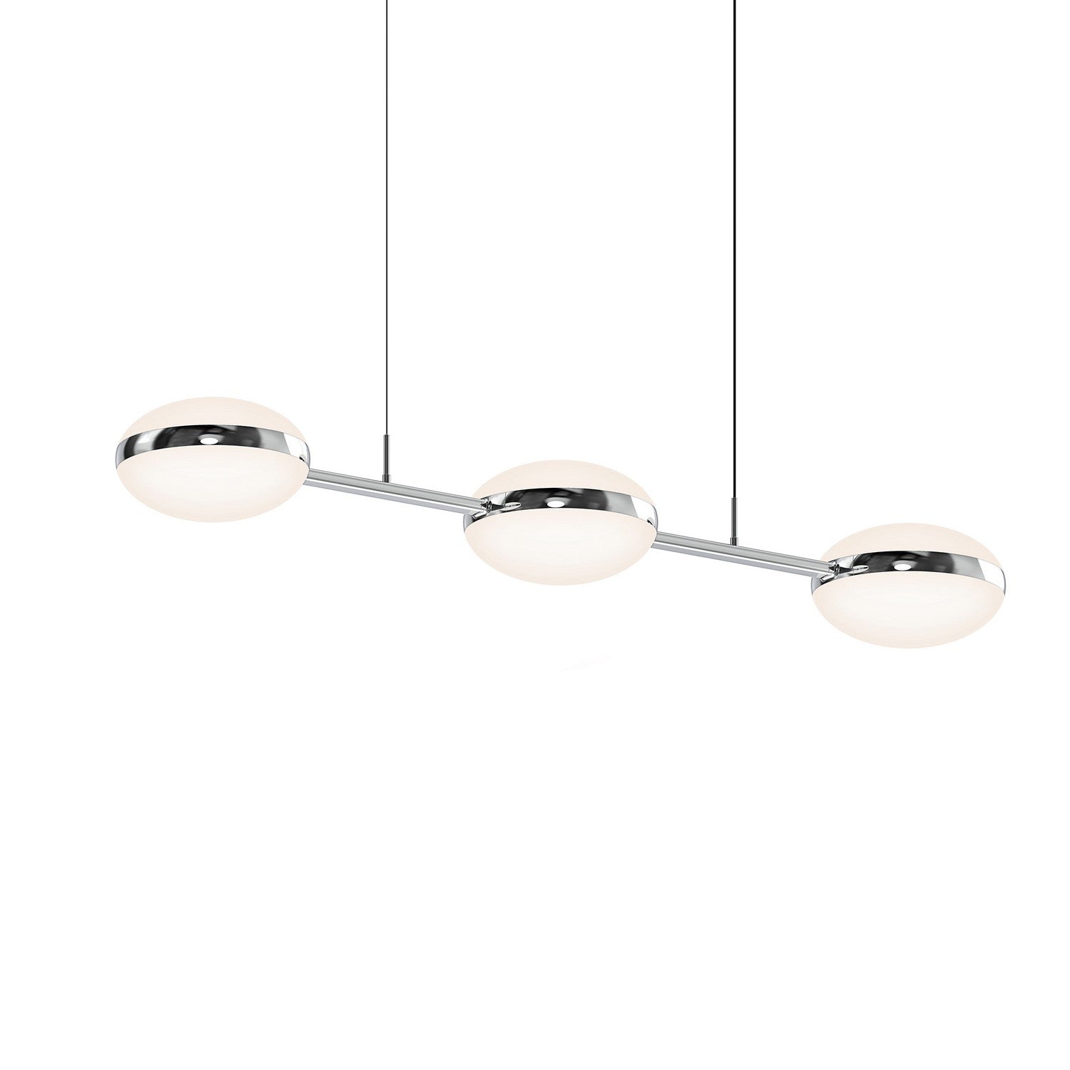 Sonneman - 3613.01 - Three Light Linear Pendant - Pillows - Polished Chrome