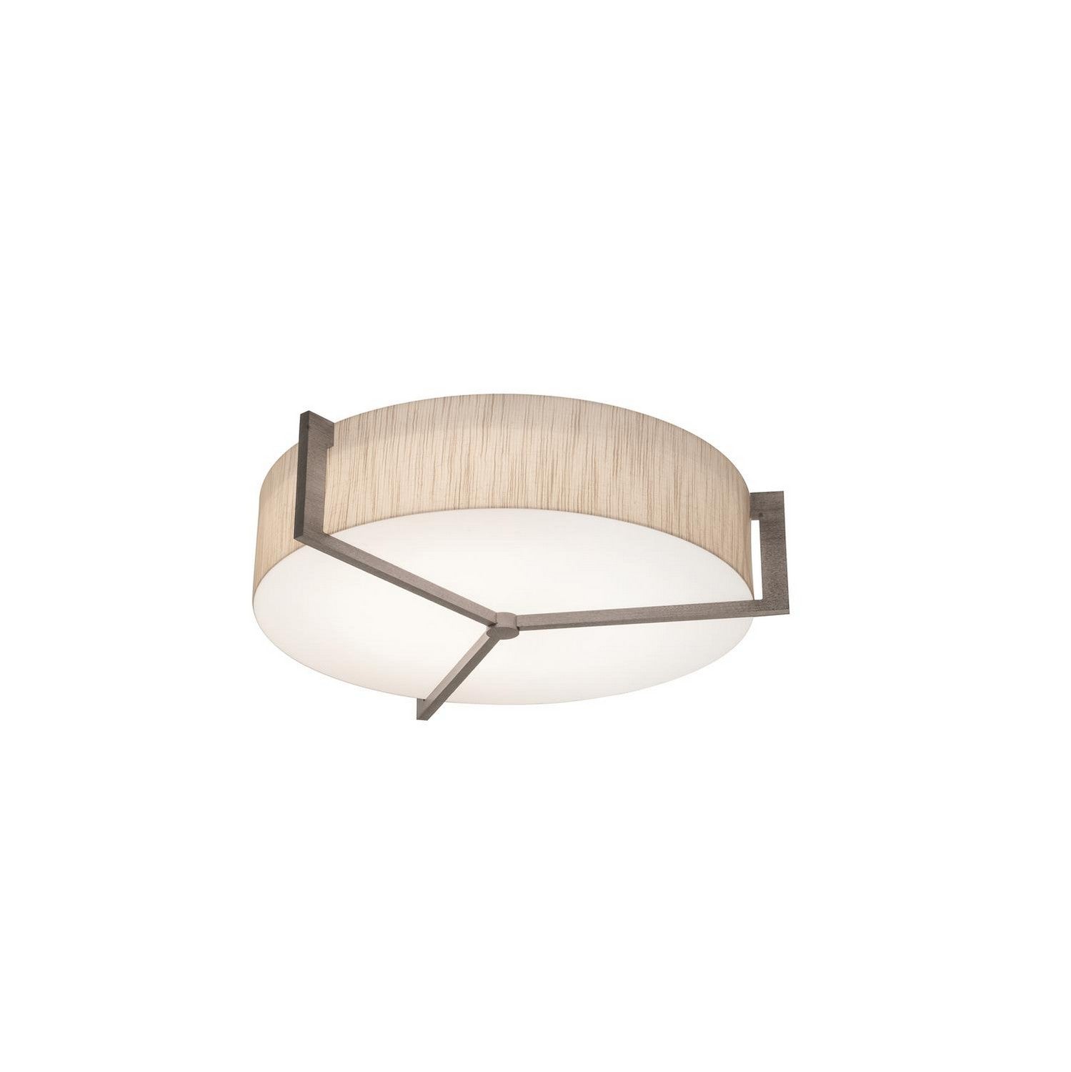 AFX Lighting - APF1524MBWG-JT - Three Light Flush Mount - Apex - Jute/Weathered Grey