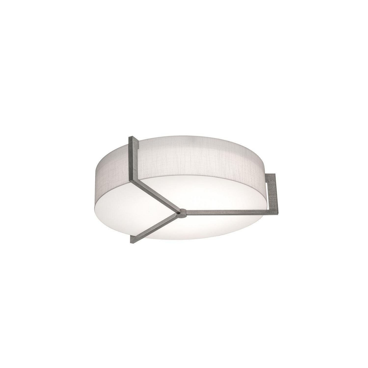 AFX Lighting - APF1524MBWG-LW - Three Light Flush Mount - Apex - Linen White/Weathered Grey