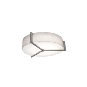 AFX Lighting - APF1524MBWG-LW - Three Light Flush Mount - Apex - Linen White/Weathered Grey