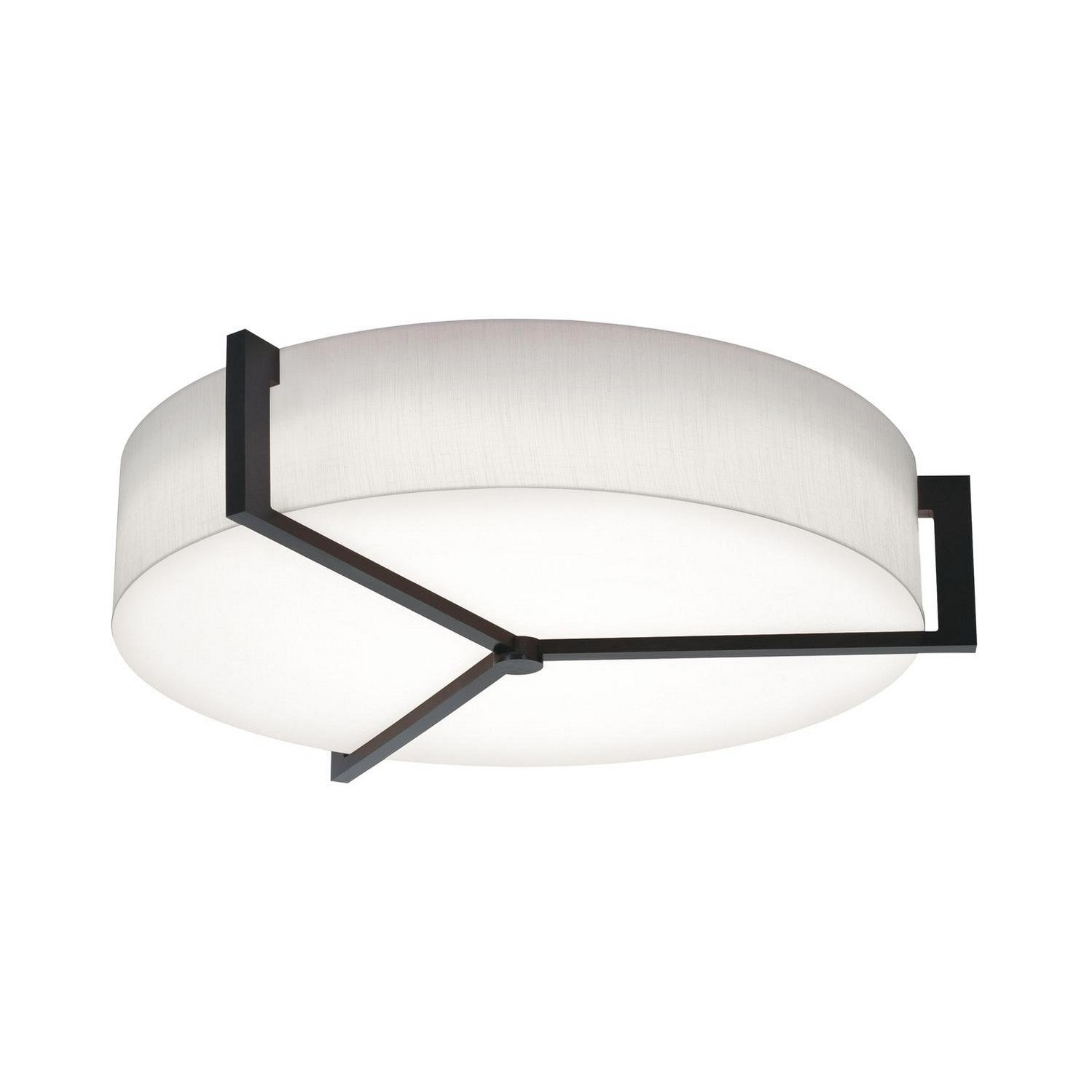 AFX Lighting - APF2432L5AJUDES-LW - LED Ceiling Mount - Apex - Linen White/Espresso