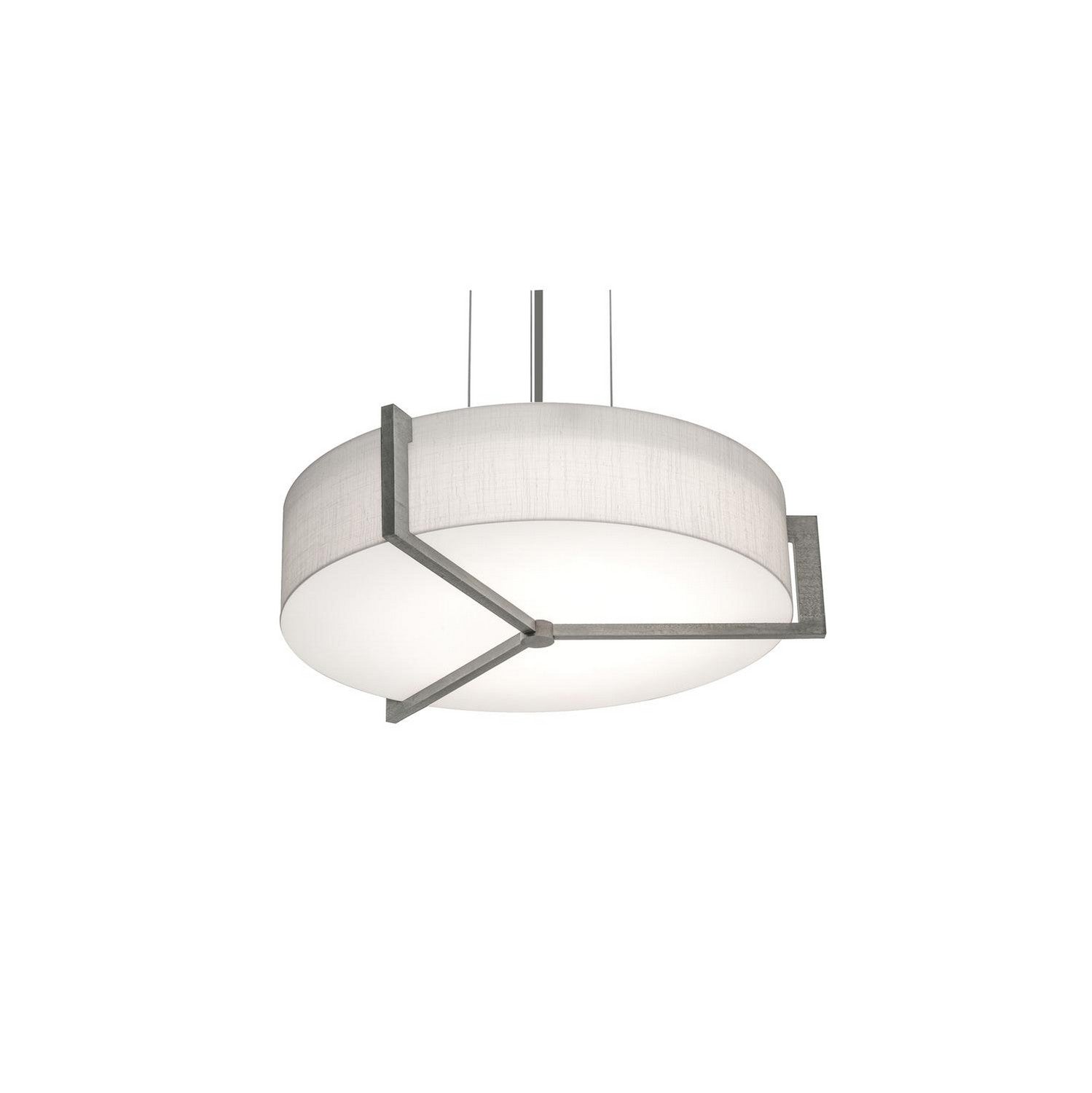 AFX Lighting - APP1524MBWG-LW - Three Light Pendant - Apex - Satin Nickel