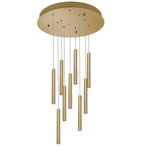 AFX Lighting - ELIP01L30UDSBRND9 - LED Pendant - Eli - Satin Brass