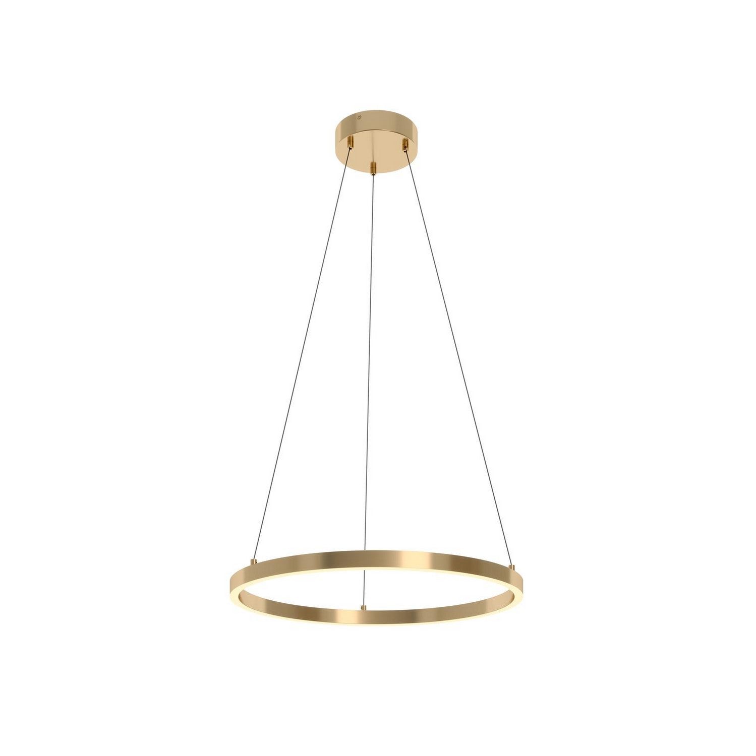 AFX Lighting - GLOP24L30D1SB - LED Pendant - Glo - Satin Brass