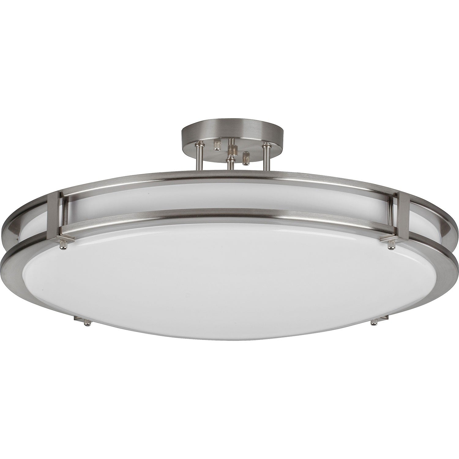 AFX Lighting - CAC142400L5AJD1 - LED Semi-Flush Mount - Carlisle - Satin Nickel