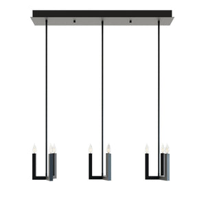 AFX Lighting - GRCP07CBBKLNR3 - Nine Light Pendant - Grace - Black