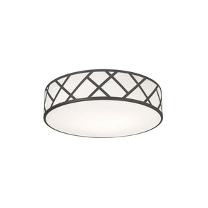 AFX Lighting - HVNF17MBBK - Three Light Flush Mount - Haven - Black