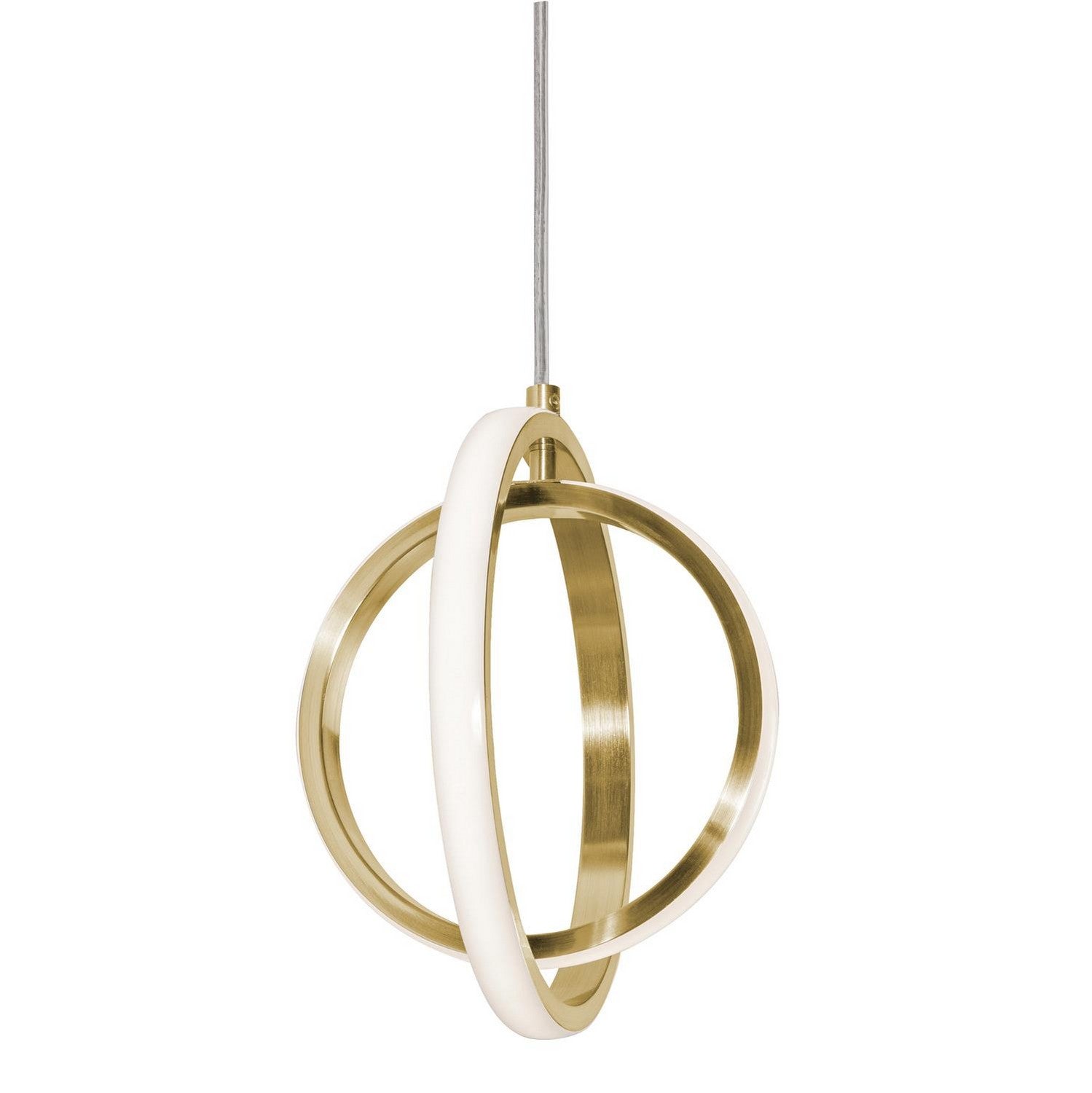 AFX Lighting - LCKP09L30D1SB - LED Pendant - Lock - Satin Brass