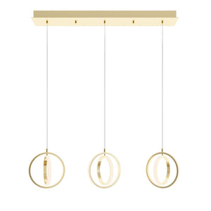 AFX Lighting - LCKP09L30D1SBLNR3 - LED Pendant - Lock - Satin Brass