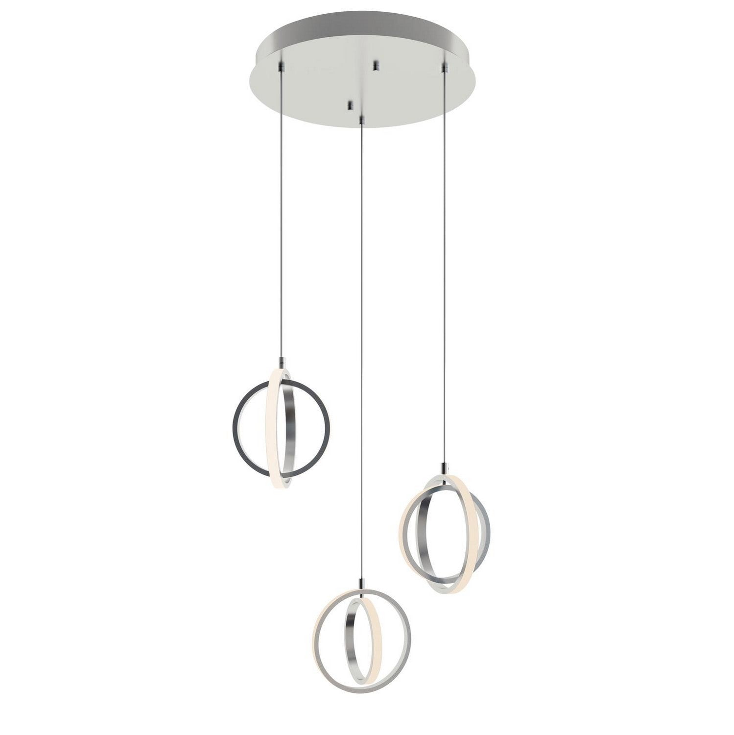 AFX Lighting - LCKP09L30D1SNRND3 - LED Pendant - Lock - Satin Nickel