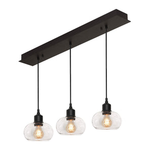 AFX Lighting - LNYP07MBBKLNR3 - Three Light Pendant - Laney - Black