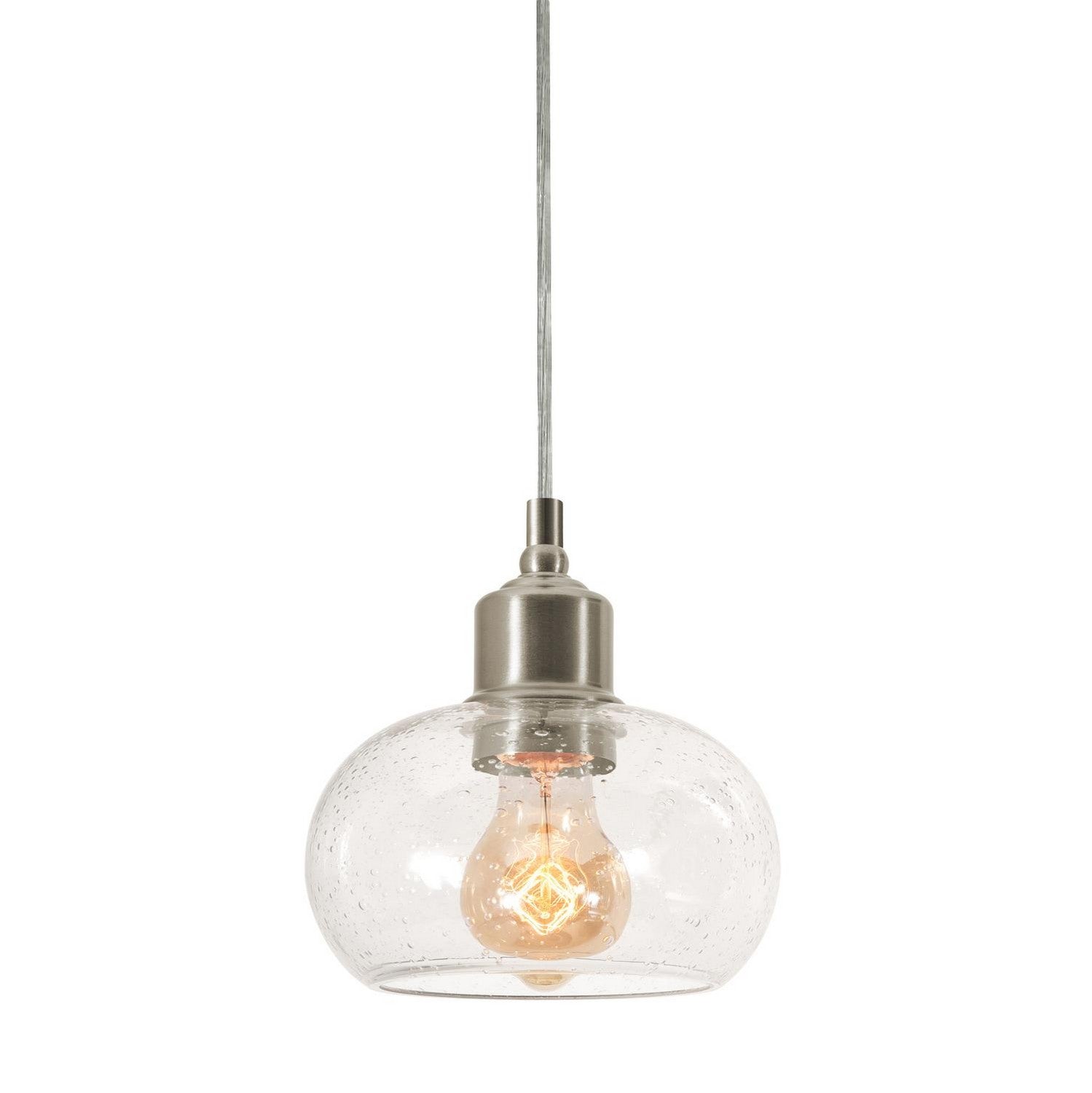 AFX Lighting - LNYP07MBSN - One Light Pendant - Laney - Satin Nickel