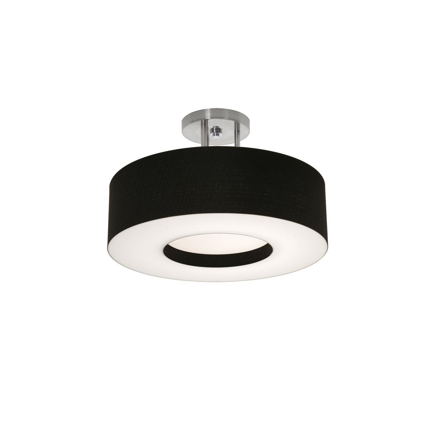 AFX Lighting - MCF1524MB-BKSF - Two Light Semi-Flush Mount - Montclair - Satin Nickel