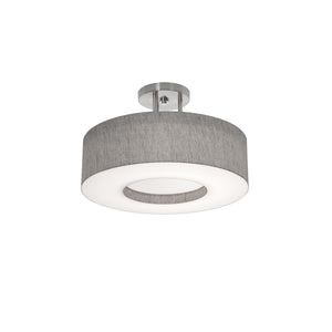 AFX Lighting - MCF1524MB-GYSF - Two Light Semi-Flush Mount - Montclair - Satin Nickel