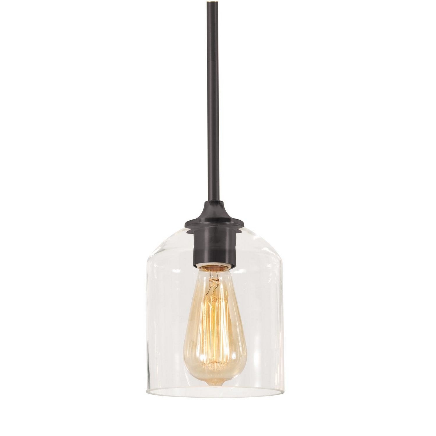 AFX Lighting - WMMP06MBBK - One Light Pendant - William - Black