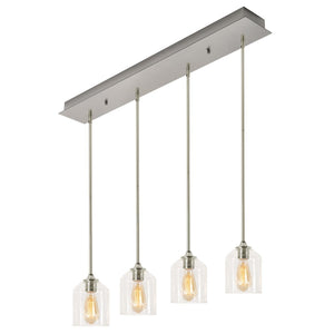 AFX Lighting - WMMP06MBSNLNR4 - Four Light Pendant - William - Satin Nickel