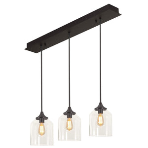 AFX Lighting - WMMP08MBBKLNR3 - Three Light Pendant - William - Black