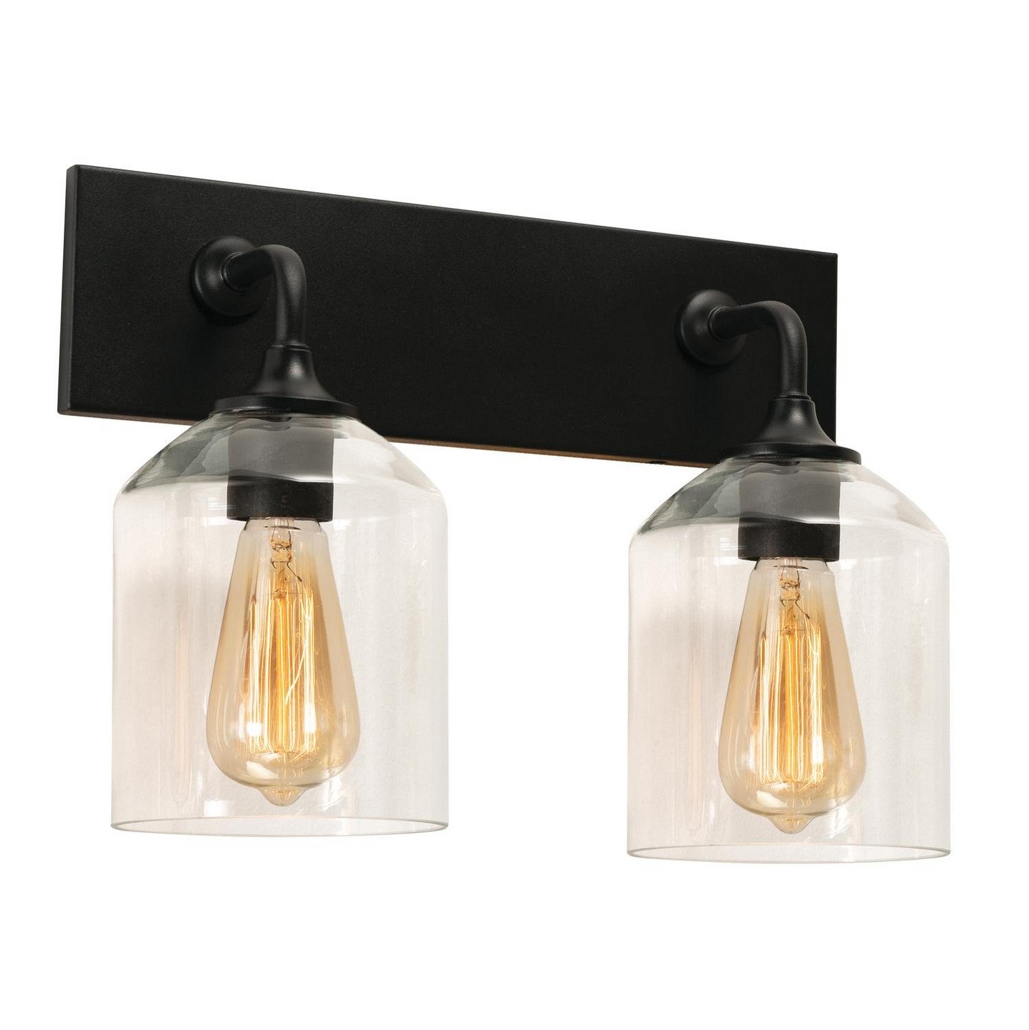 AFX Lighting - WMMV1511MBBK - Two Light Vanity - William - Black