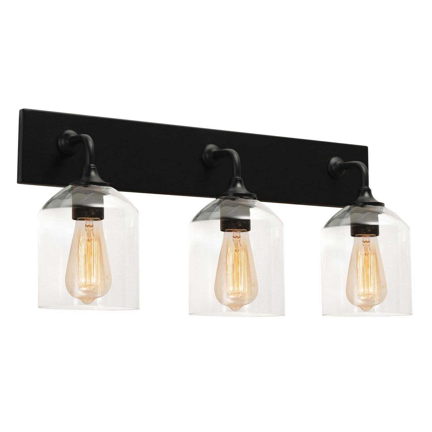 AFX Lighting - WMMV2411MBBK - Three Light Vanity - William - Black