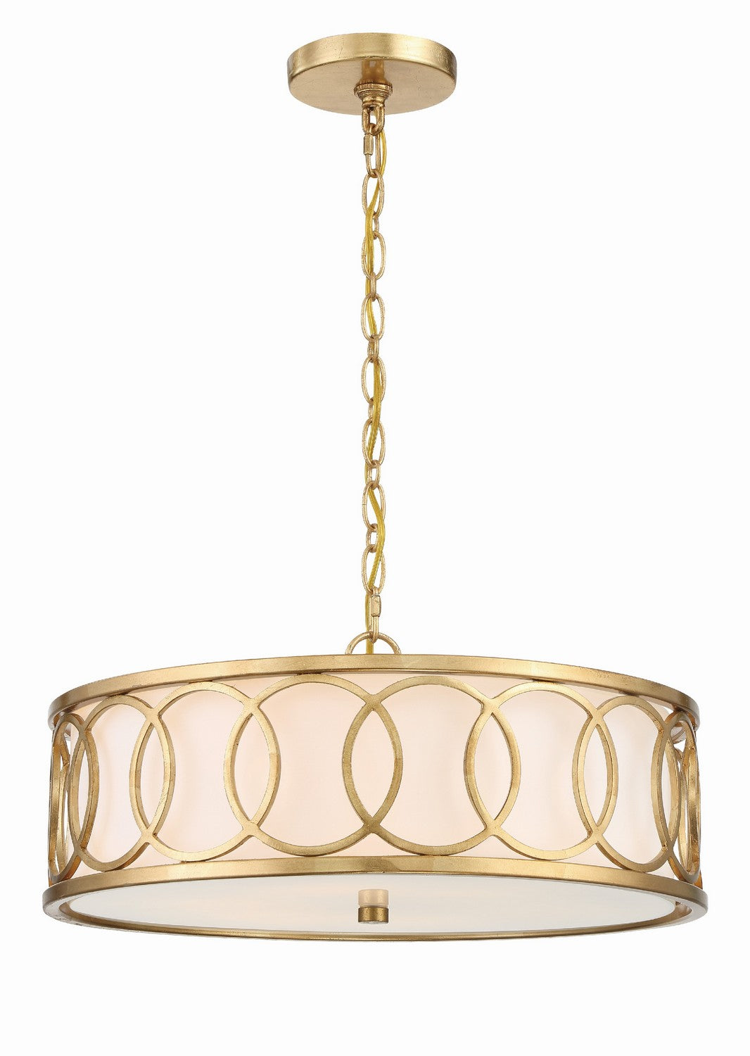 Crystorama - 287-GA - Six Light Chandelier - Graham - Antique Gold