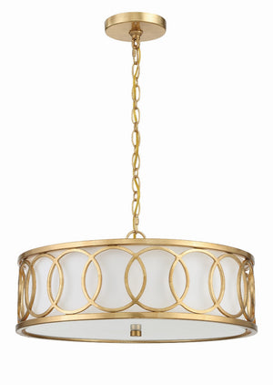 Crystorama - 287-GA - Six Light Chandelier - Graham - Antique Gold