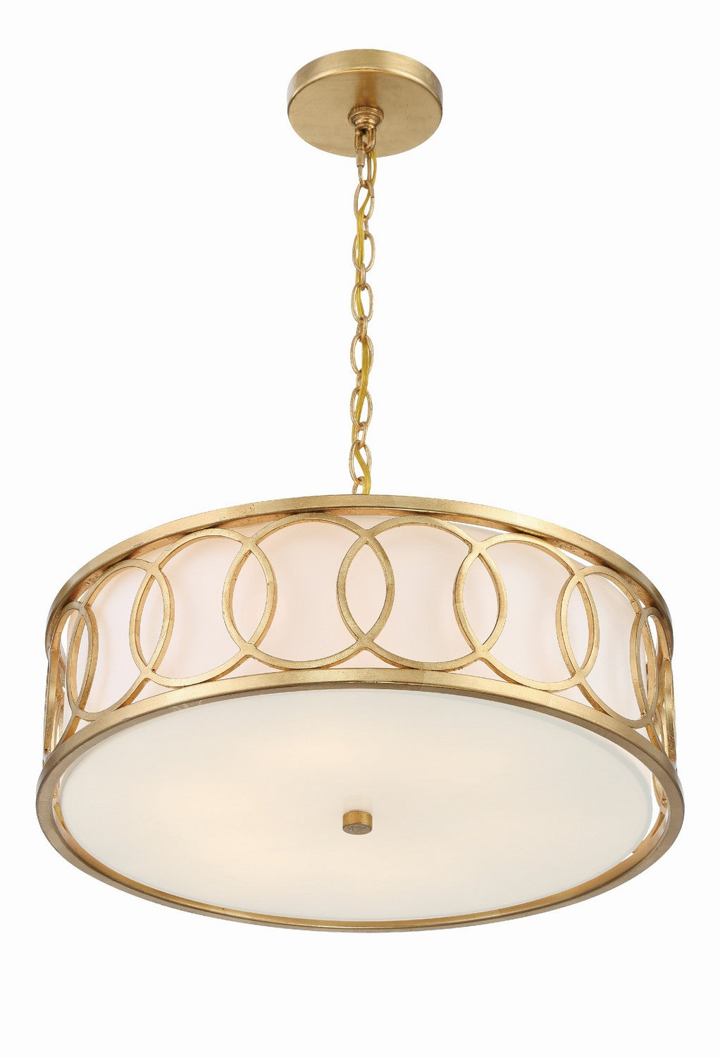 Crystorama - 287-GA - Six Light Chandelier - Graham - Antique Gold