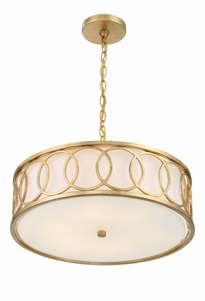 Crystorama - 287-GA - Six Light Chandelier - Graham - Antique Gold