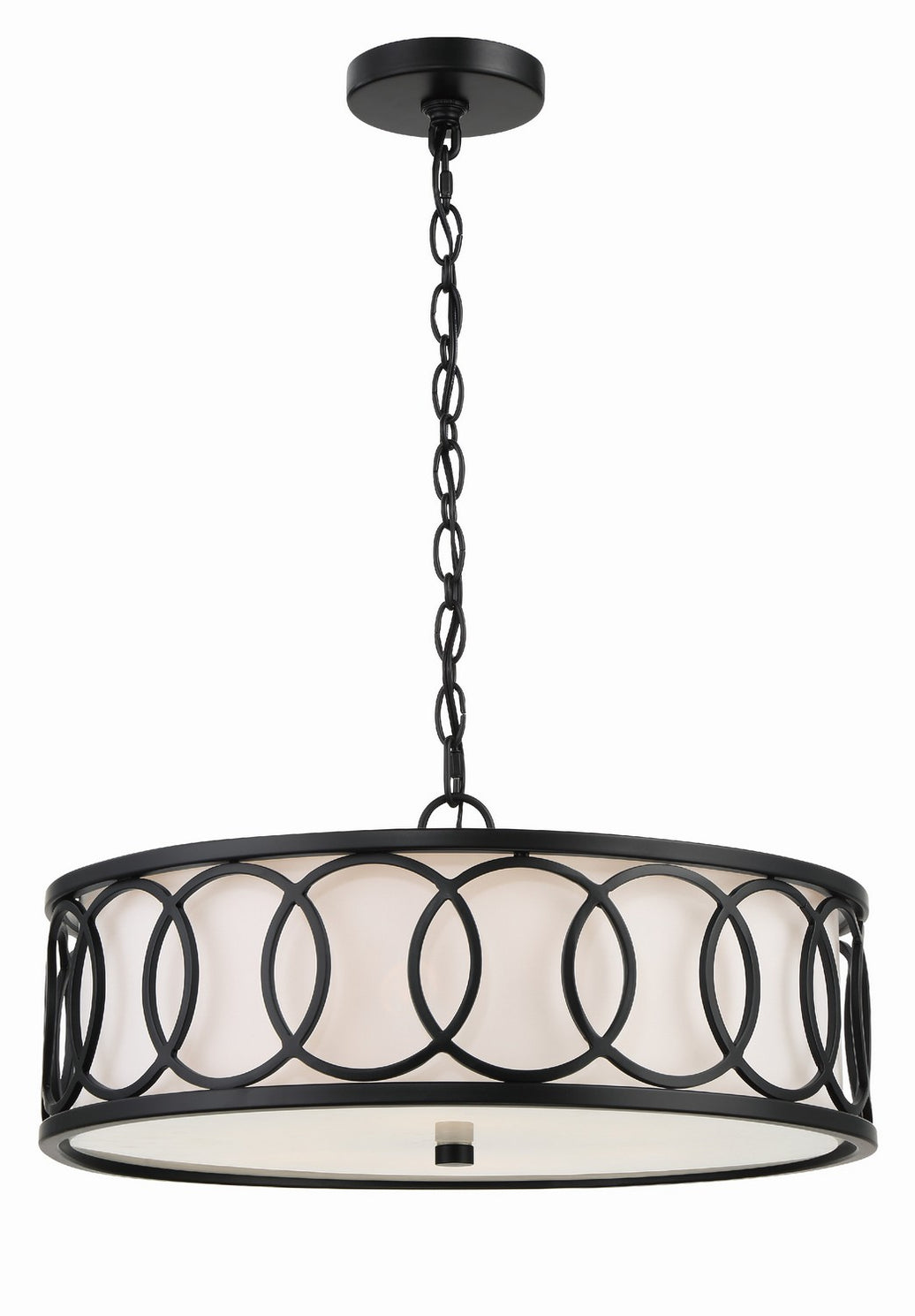 Crystorama - 287-MK - Six Light Chandelier - Graham - Matte Black