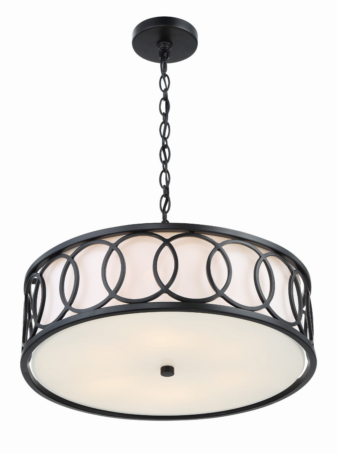 Crystorama - 287-MK - Six Light Chandelier - Graham - Matte Black