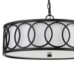 Crystorama - 287-MK - Six Light Chandelier - Graham - Matte Black