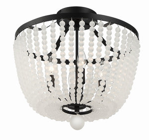 Crystorama - 604-MK-FR_CEILING - Four Light Semi Flush Mount - Rylee - Matte Black