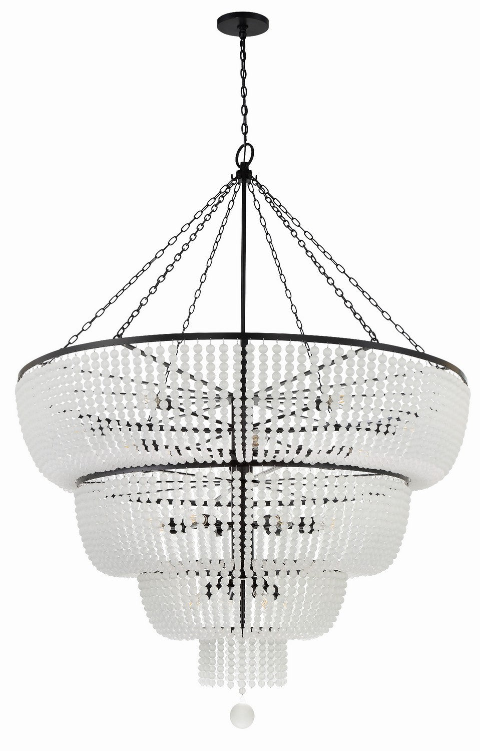 Crystorama - 618-MK - 24 Light Chandelier - Rylee - Matte Black