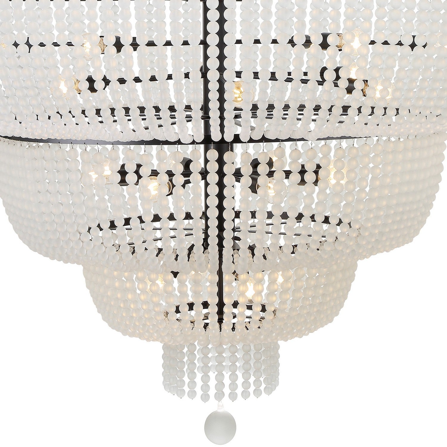 Crystorama - 618-MK - 24 Light Chandelier - Rylee - Matte Black