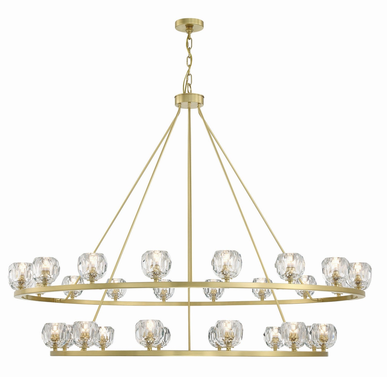 Crystorama - ARA-10269-SB - LED Chandelier - Aragon - Soft Brass