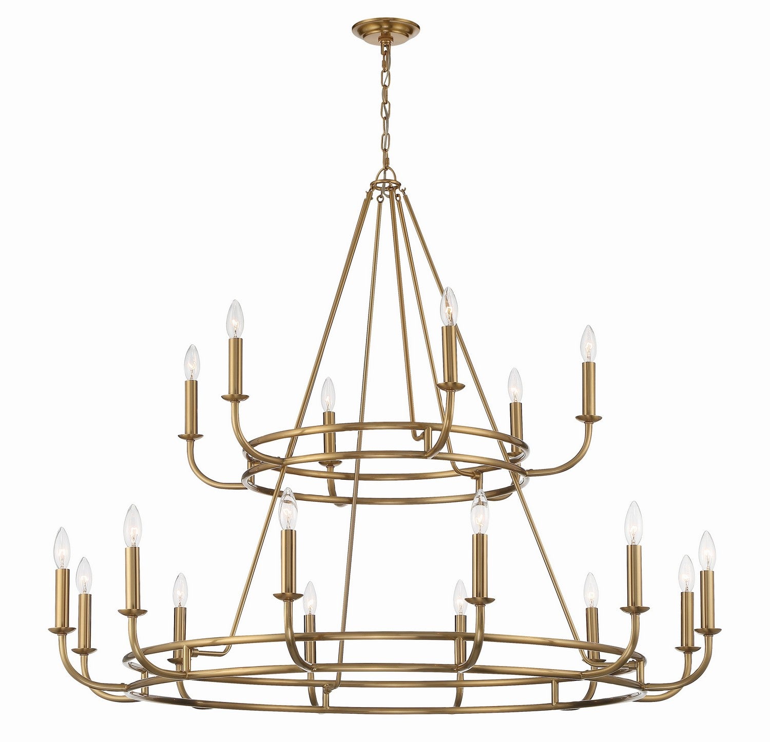 Crystorama - BAI-A2109-AG - 18 Light Chandelier - Bailey - Aged Brass