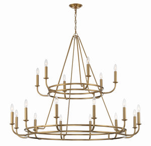 Crystorama - BAI-A2109-AG - 18 Light Chandelier - Bailey - Aged Brass